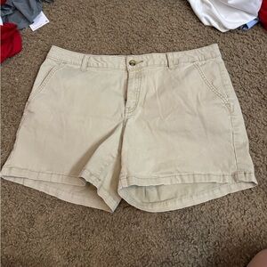 khaki shorts